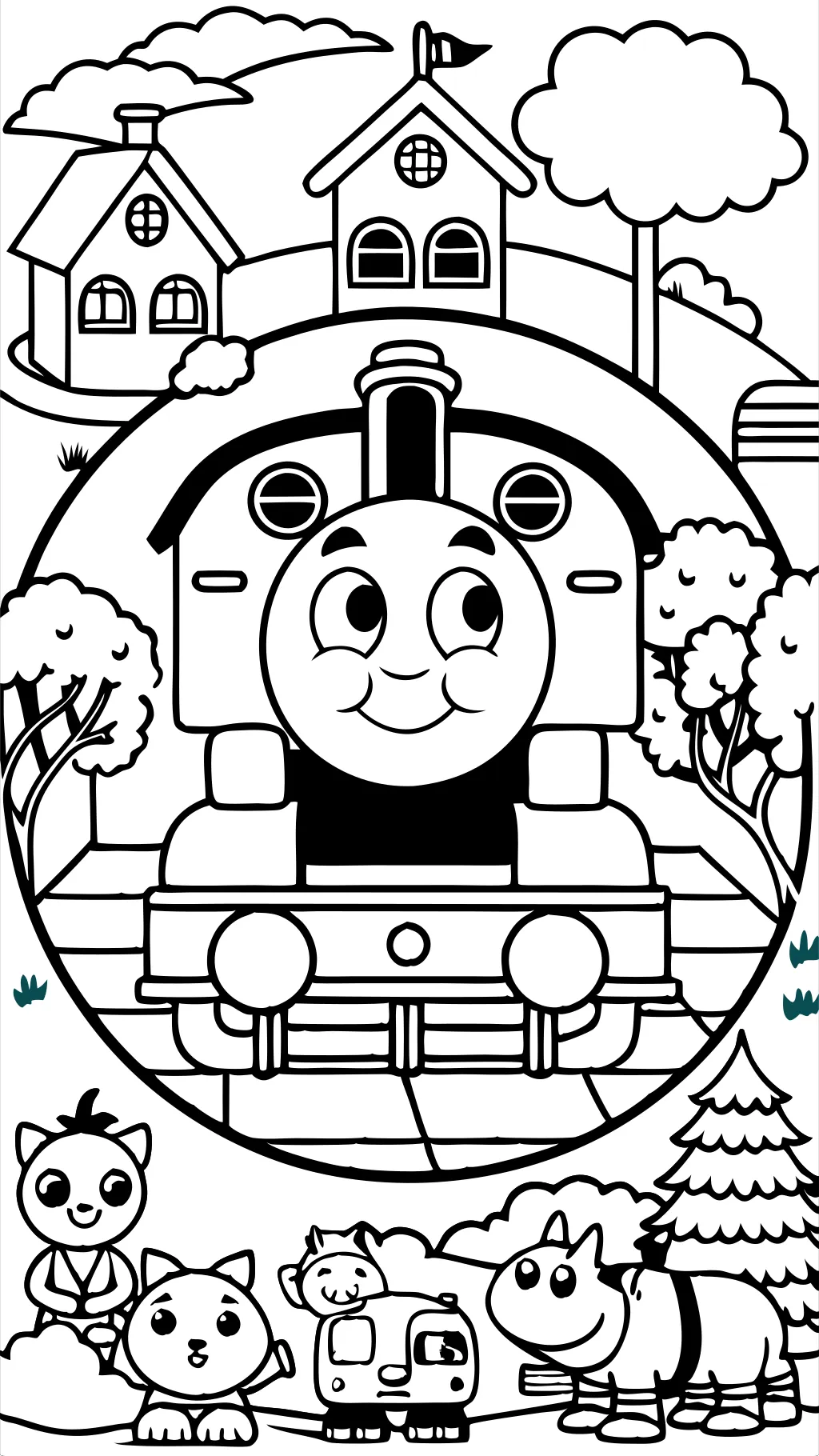 coloriages gratuits de thomas